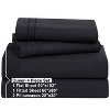 Clara Clark Bed Sheets, Premier 1800 Series 4 Piece Bed Sheet Set, Deep Pocket Luxury Soft Bedding Sheets & Pillowcases - 2 of 4