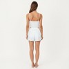 Anna-Kaci Lounge Women's Ribbed Knit Crop Top and Shorts Set with Adjustable Tie Front and Side Slit Hem Shorts - 4 of 4