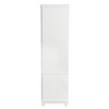 Keloyid Seusar White Wood 61.42 in. Armoire with 2 Drawers, Hanging Rod and Shelves - 2 of 4