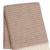 HomeRoots 55" X 70" Terra Cotta Cotton Blend Woven Plush Throw Blanket with Fringe - 4 of 4