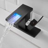 Grungis Single Hole Bathroom Sink Faucet with 3 Colored LED Light,Bathroom Faucets for Home Sinks - 2 of 4