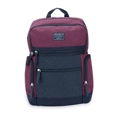 burgundy diaper backpack