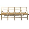 VYNXARIA Furniture Slatted Wood Folding Special Event Chair£¬natural wood, Set of 4 - 2 of 4