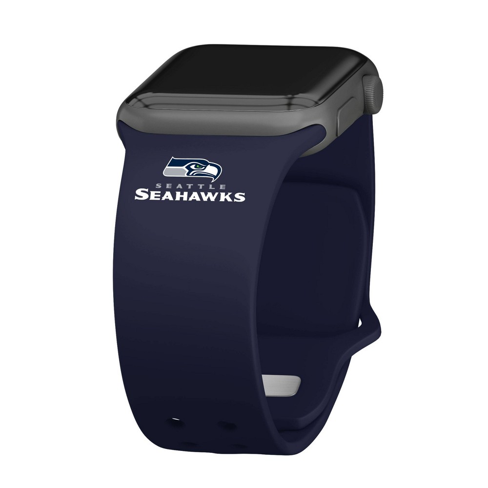 Photos - Watch Strap NFL Seattle Seahawks Wordmark Apple Watch Band - 42/44/45/49mm