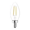 GE 2pk 40W LED Candelabra Base Decorative Light Bulbs Soft White - 3 of 4