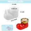 JDICTION Christmas Boot Silicone Mold Set - 2Pcs Tealight Holder For Resin Casting, Cement, Plaster DIY Craft Winter Home Decor - 3 of 4
