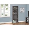 Monarch Specialties Bookshelf Bookcase 6 Tier 72InchH Office Bedroom Laminate Grey Transitional - 2 of 4