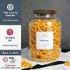 Two glass storage jars, suitable for storing flour, pasta, candy, coffee, cookies, etc. (70 fl oz/2000 ml) - 4 of 4