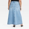 Women's Denim Maxi Skirt - Ava & Viv™ Medium Wash - 2 of 3