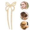 Unique Bargains Women's Butterfly Hair Stick Fork Pins 1 Pc - 3 of 4