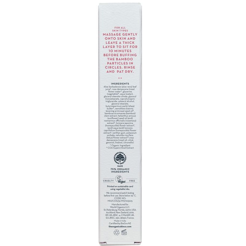 Coming Up Roses Exfoliating Face Mask, The Organic Skin Co, 2.02 fl oz, 5 of 9