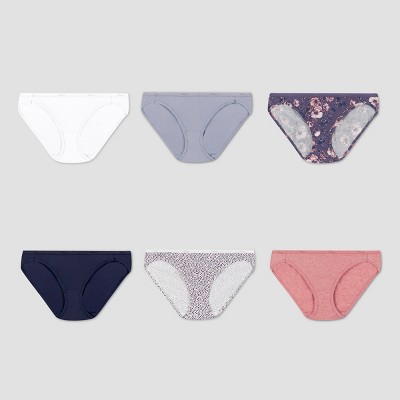 Hanes Women's Core Cotton Bikini Panties 6pk - Colors and Patterns May Vary