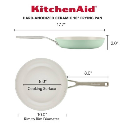 Pistachio 10-Inch Hard Anodized Ceramic Nonstick Frying Pan