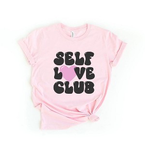 Simply Sage Market Women's Self Love Club Short Sleeve Graphic Tee - 1 of 4