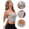 Allegra K Women's Workout Fitness Longline Wireless Padded Yoga Sports Bra - 3 of 4