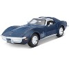 1970 Chevrolet Corvette Blue 1/24 Diecast Model Car by Maisto - image 2 of 3