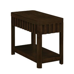 Bella Depot Farmhouse End Table with Storage Shelf - 1 of 4