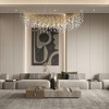59"Modern Crystal Branch Chandelier, Dining Pendant Light - 2 of 4
