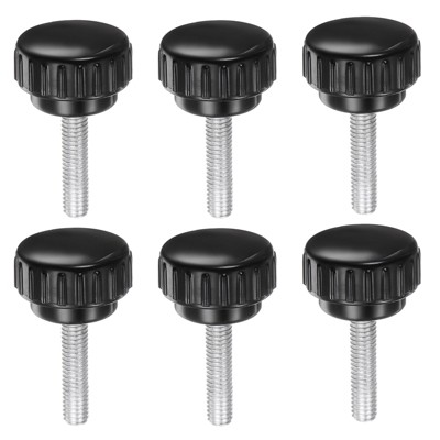 Unique Bargains Plastic Threaded Bolt Knurled Clamping Knob Thumb Screws 6 Pcs