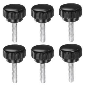 Unique Bargains Plastic Threaded Bolt Knurled Clamping Knob Thumb Screws 6 Pcs - 1 of 4