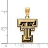 Black Bow Jewelry 14k Yellow Gold Plated Sterling Silver Texas Tech Red Raiders NCAA Large Pendant - 2 of 3