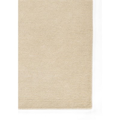 Off-White Hand-Tufted Wool Rectangular 8x10 Area Rug