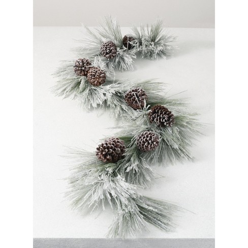 Artificial Pine Needles Artificial Snow Covered Pine Needles - Temu