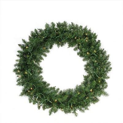 Northlight 36" Prelit LED Lights Buffalo Fir Artificial Christmas Wreath - Warm White Lights