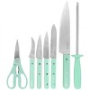 Gibson 12 Piece Stainless Steel Cutlery and Wood Block Set in Mint - 2 of 4