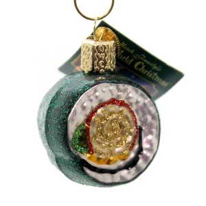 Old World Christmas 2.0 Inch Sushi Roll Ornament Fish Tree Ornaments - 1 of 3