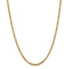 Black Bow Jewelry 4mm, 14k Yellow Gold, Solid Byzantine Chain Necklace - 3 of 4