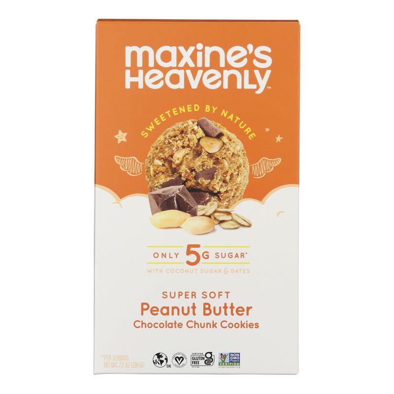 Maxine's Heavenly Peanut Butter Chocolate Chunk Cookies - Case of 8/7.2 oz, 2 of 6
