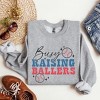 Simply Sage Market Women's Graphic Sweatshirt Busy Raising Ballers Baseball Colorful - 3 of 4