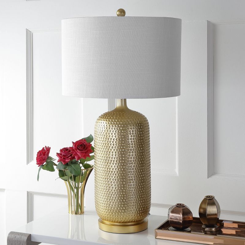 30&#34; Sophia Resin Table Lamp (Includes LED Light Bulb) Gold - JONATHAN Y, 4 of 7