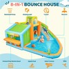 Yaheetech Inflatable Water Slide Bounce House with Water Slide, Cyan - 4 of 4