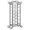 Kings Brand Furniture Linder Floor Freestanding Metal Wine Rack, 21 Wine Bottle Holder Stand, Brushed Copper - 3 of 4