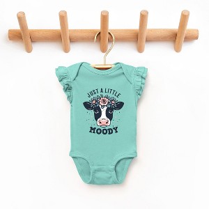 The Juniper Shop A Little Moody Baby Flutter Sleeve Bodysuit - 1 of 2