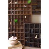 Wooden Printers Tray Wall Shelf, 12" H Vintage Display Made of Recycled Wood in Brown By Kalalou - 4 of 4