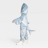 Toddler Shark Halloween Costume Jumpsuit - Hyde and EEK! Boutique™ Gray - 2 of 3