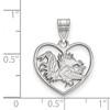 Black Bow Jewelry Sterling Silver South Carolina Gamecocks NCAA Pendant - 2 of 3