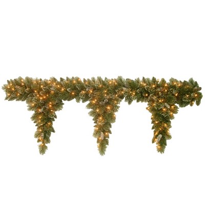 National Tree Company Pre-lit Artificial Christmas Garland, Green ...