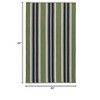 Colonial Mills Mesa Stripe Braided Rug, Harbor Green 5'x7', Rectangle Shape - 2 of 4