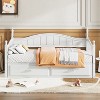 Twin Size Wooden Daybed with Twin Size Trundle, Extendable Daybed with Two Storage Drawers 4S - ModernLuxe - 2 of 4