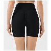 Coolmee Women Seamless High Waist Hip Lift Peach Hip Running Yoga Shorts Outer Wear Fitness Biker Gym Pants - 3 of 4