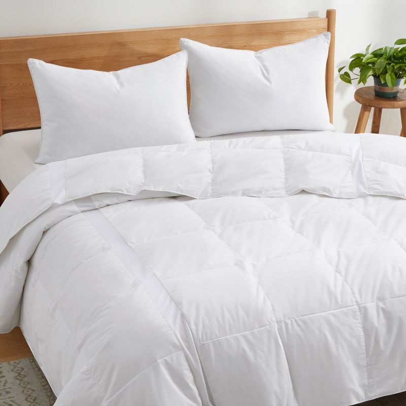 Puredown Lightweight Breathable 75% White Down Comforter Duvet Insert, Cooling Oversized  Blanket, 2 of 9