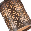 CWI Lighting Nicole 1 Light Drum Shade Mini Pendant With Brushed Chocolate Finish - 3 of 4