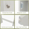 Tangkula Over The Toilet Storage Cabinet with Toilet Paper Holder Bathroom Space Saver Above Toilet with Adjustable Shelves Gray/White - 4 of 4