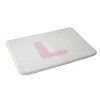 Deny Designs April Lane Art Block Monogram Memory Foam Bath Mat - 2 of 4