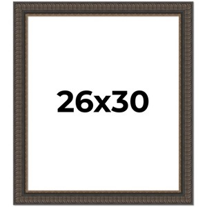 PosterPalooza | Museum Brown Picture Frame - UV Acrylic, Foam Board Backing, Hanging Hardware - 1 of 4