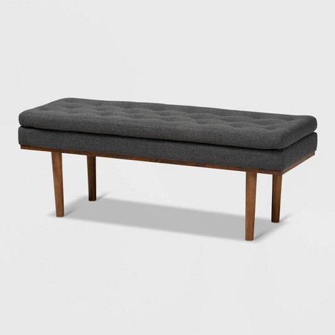 Arne Walnut Finished Bench Baxton Studio Target